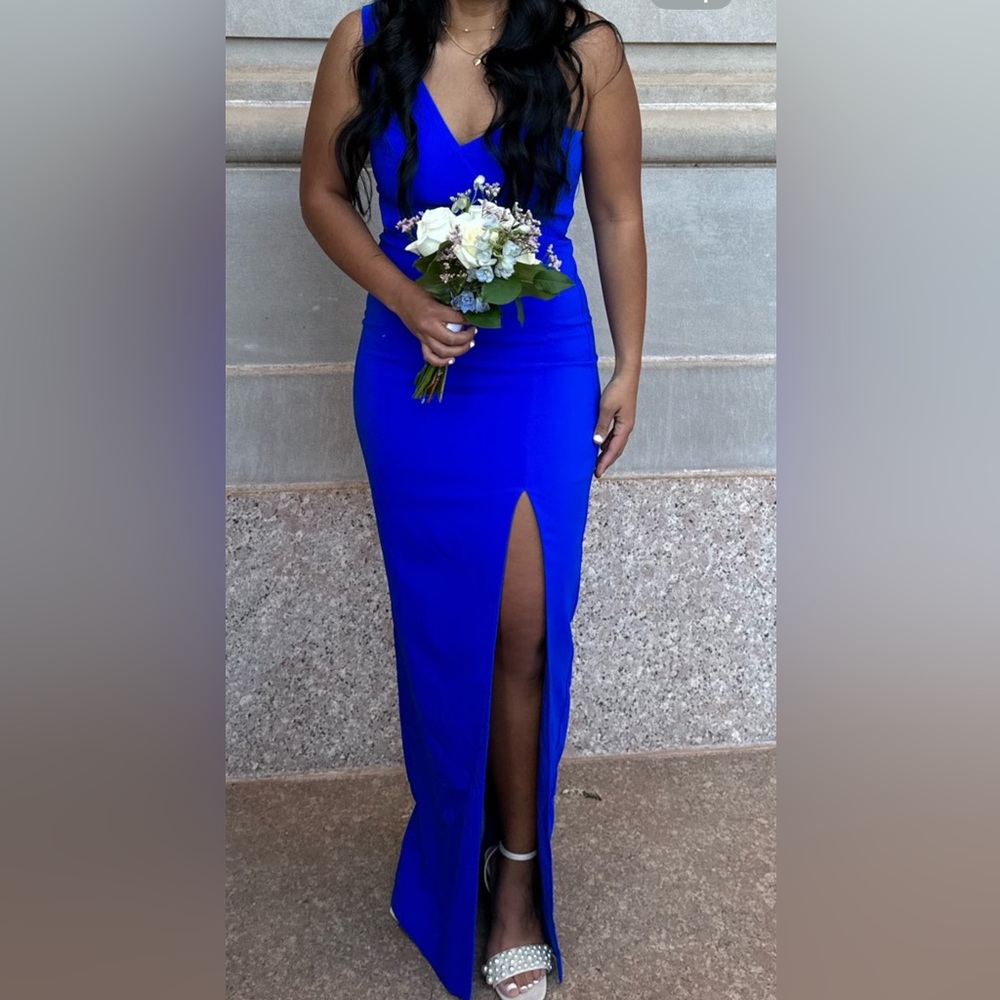Aidan Mattox Royal Blue Maxi Dress - Gem Aidan Mattox Royal Blue Maxi Dress - Gem